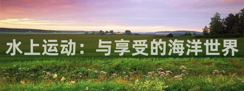 鲸鱼体育熊猫主播去哪里直播：水上运动：与享受的海洋世界